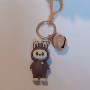 Brown Monsters Bunny Keychain or Backpack Charm